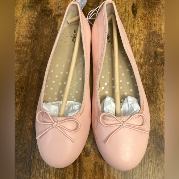 Cat & Jack Other - Kids' Diana Slip-on Ballet Flats - Cat & Jack™ Blush Memory Foam Insole Size 5